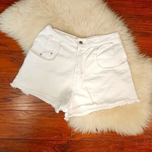 Y2K Steel White High Waisted Jean's Shirts